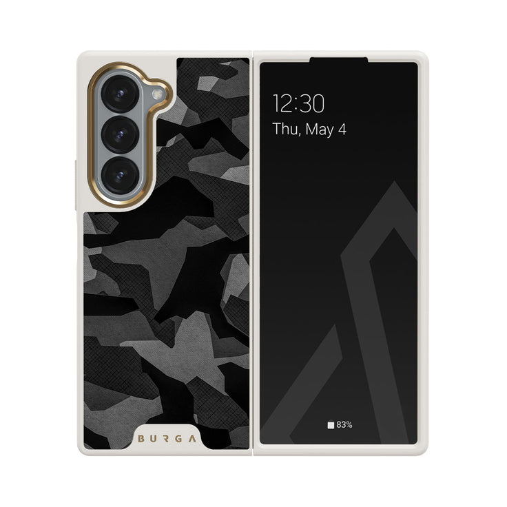 Night Black Camouflage - Samsung Galaxy Z Fold 6 手機殼